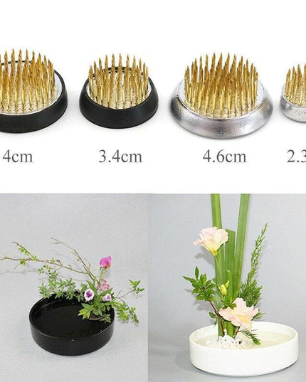 Elegant Brass Kenzan Tool for Exquisite Floral Arrangements