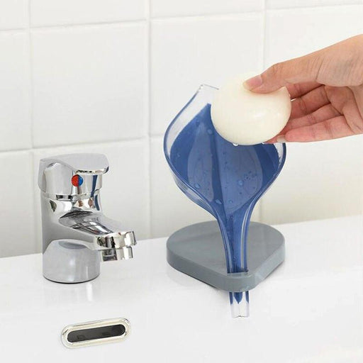 Leaf Design Soap Holder for Bathroom and Kitchen - Versatile and Stylish Storage Solution