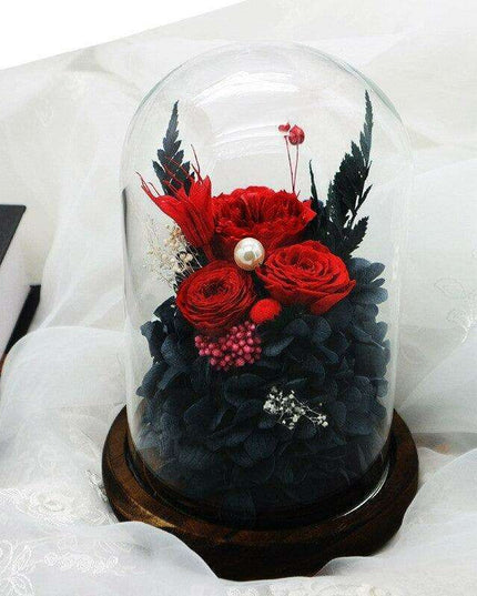 Forever Blooming Rose in Glass Dome: A Touch of Timeless Luxury