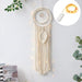 Enchanting Celestial Moon Macrame Dream Catcher - Eco-friendly Boho Charm