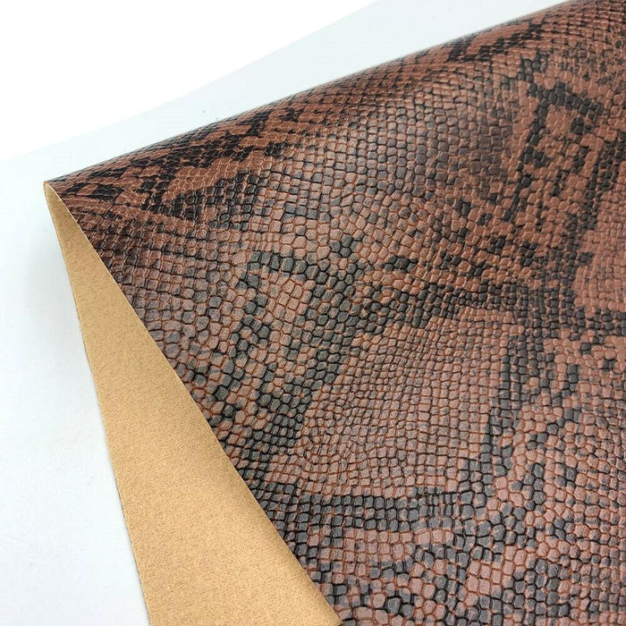 Serpentine Snakeskin Faux Leather Crafting Set - Create Trendy DIY Projects with Ease