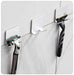 Stylish Stainless Steel Razor Holder with Hassle-Free Adhesive Mount - Keep Your Space Tidy and Neat