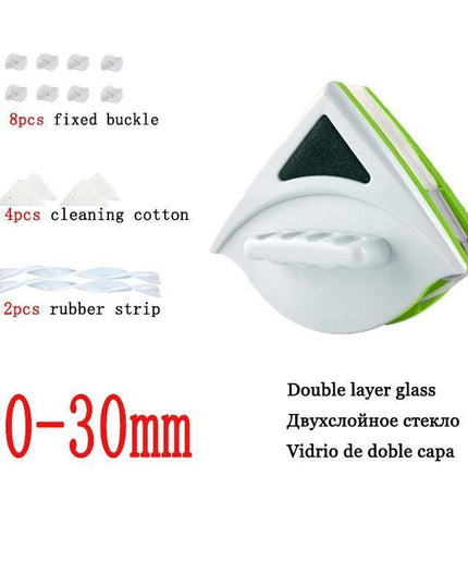 Magnetic Window Cleaning Tool with Safety Features: Achieve Crystal-Clear Double-Glazed Surfaces Effortlessly