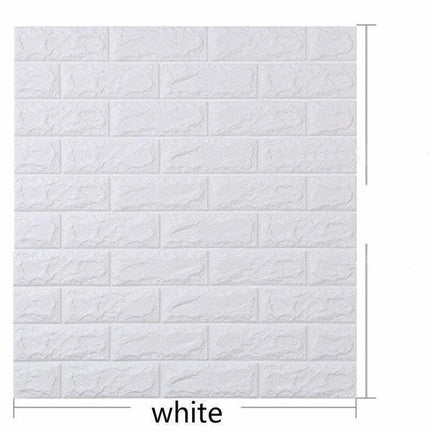 Transform Your Space with Chic 3D Brick Self-Adhesive Wallpaper - Modern Minimalism