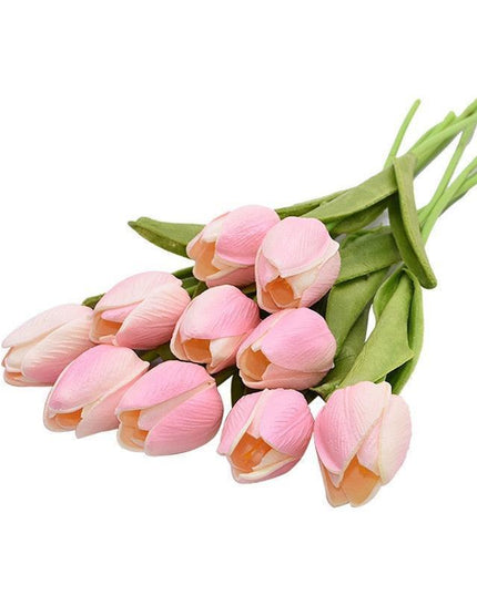 Tulip Elegance Collection: Premium Realistic Faux Flower Set for Stylish Home Decoration