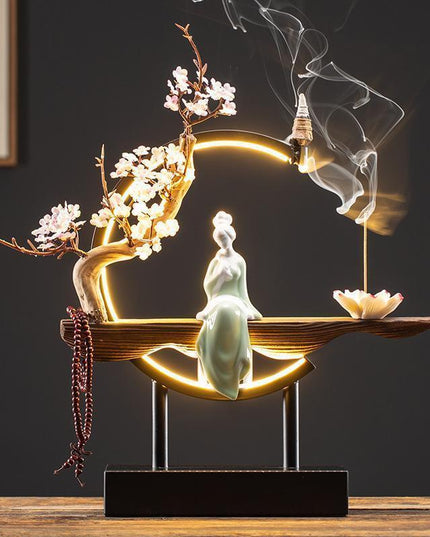 Serenity Flow Ceramic Backflow Incense Burner