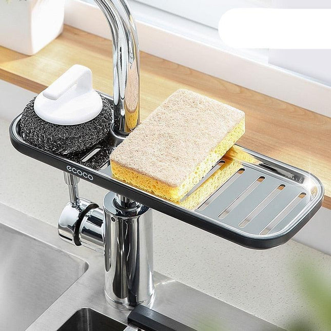 Versatile Sponge and Soap Organizer with Efficient Drainage