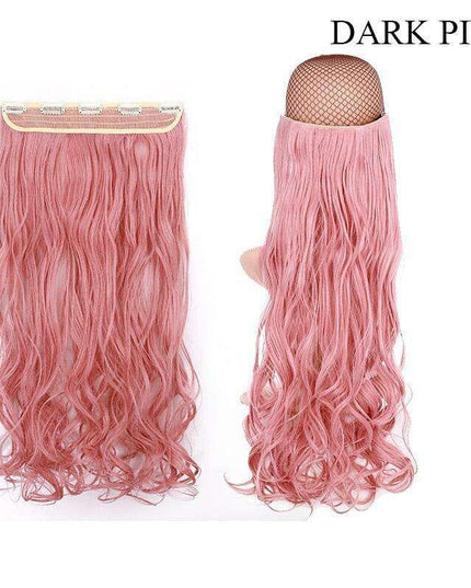 LuxeLocks 24" Curly Vibrant Synthetic Hair Extension - Effortless Glamour and Versatile Styling