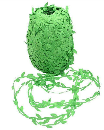 Nature-Inspired Green Ivy Vine Ribbon: Elevate Your Crafting and Decor with a Touch of Elegance