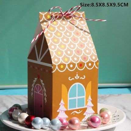 Christmas Cheer: Santa's Whimsical Candy Cottage Décor and Gift Box Set