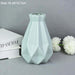 Scandinavian-Inspired White and Pink Plastic Vase Set - Elegant Home Decor Piece