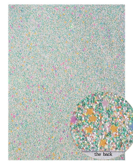 Lustrous Green Glitter Snake Skin Faux Leather Bow Crafting Kit