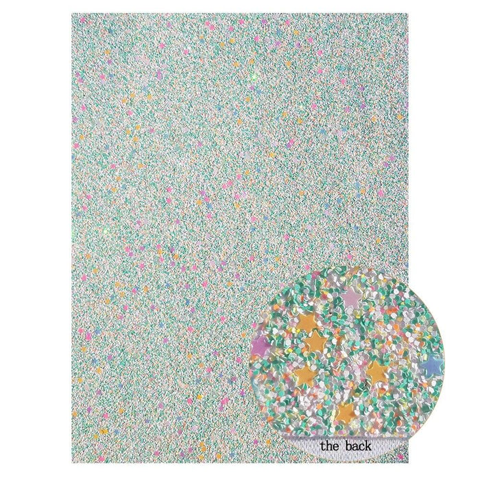 Lustrous Green Glitter Snake Skin Faux Leather Bow Crafting Kit