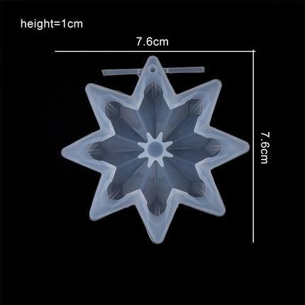 Charming Snowflake DIY Craft Set for Unique Christmas Jewelry and Ornaments