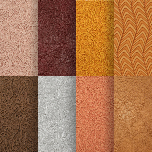 Crafters' Delight: Premium Textured Faux Leather Sheets for Stylish DIY Creations