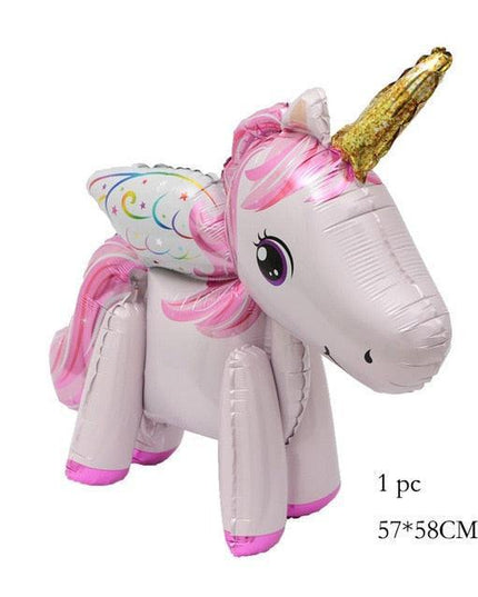 Enchanted Unicorn Number Balloon Set for Joyful 1-4 Year Celebrations