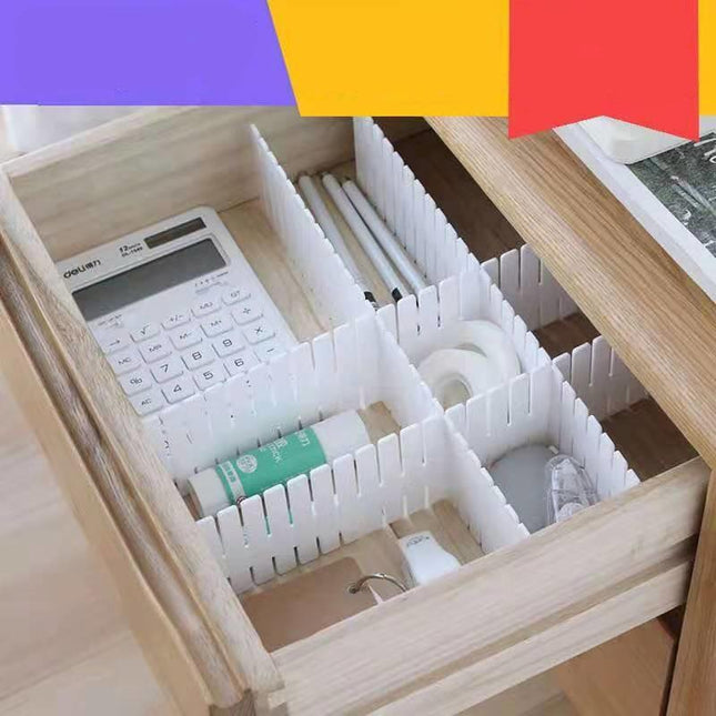 Sophisticated Plastic Drawer Organizer Set - Chic Home Storage Solution