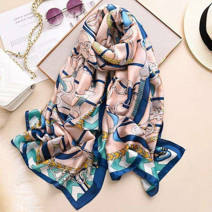 Elegant Summer Botanica Silk Scarf: Effortless Chic for Your Wardrobe