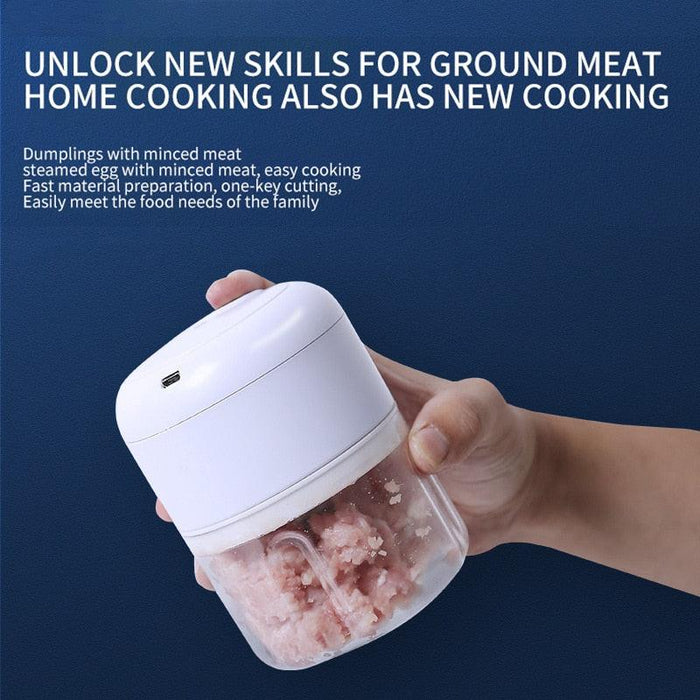 Versatile Home Kitchen Appliance for Processing Meat, Baby Food, and Garlic Mashing