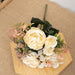 Elegant White Silk Rose Flowers - Perfect for Autumn, Wedding, and Christmas Decor
