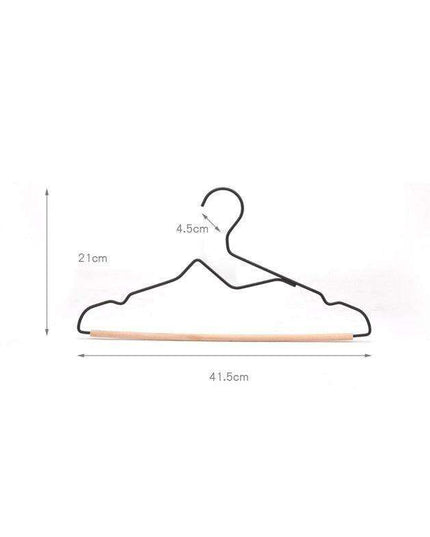Chic Wooden Hanger Set with Wide Shoulders for Stylish Closet Storage