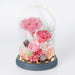 Eternal Rose in Glass Dome with LED - Romantic Valentine's Day Gift of Everlasting Dried Flowers