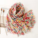 Luxurious Blue Porcelain Cashmere Blend Shawl - The Perfect Accessory for Any Occasion