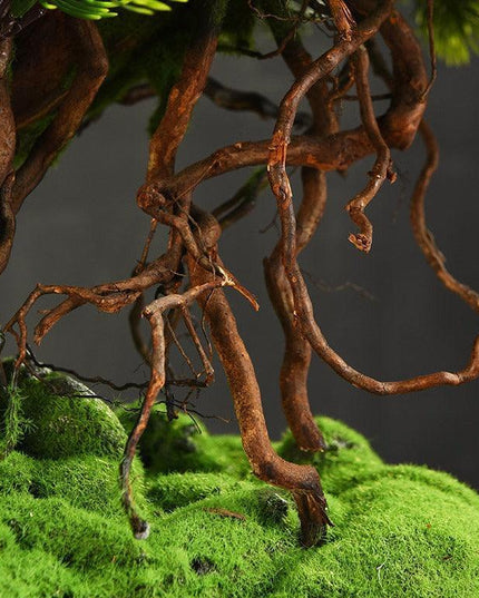 Tranquil Retreat Faux Pine Bonsai - Elegant Zen Decor Element