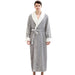 Luxurious Kimono Style Plush Bathrobe with Fur Detail