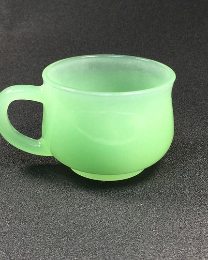 Sophisticated White Jade Glass Coffee Cup Set - Elevate Your Drinking Experience