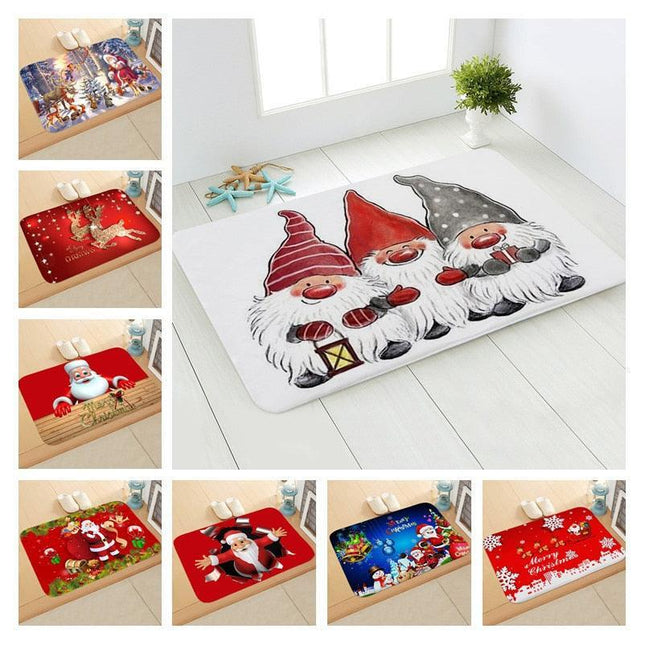 Cheerful Holiday Entrance Mat for a Joyful Welcome