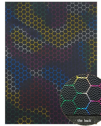 Sparkling Black Faux Leather Crafting Kit - Essential DIY Supplies