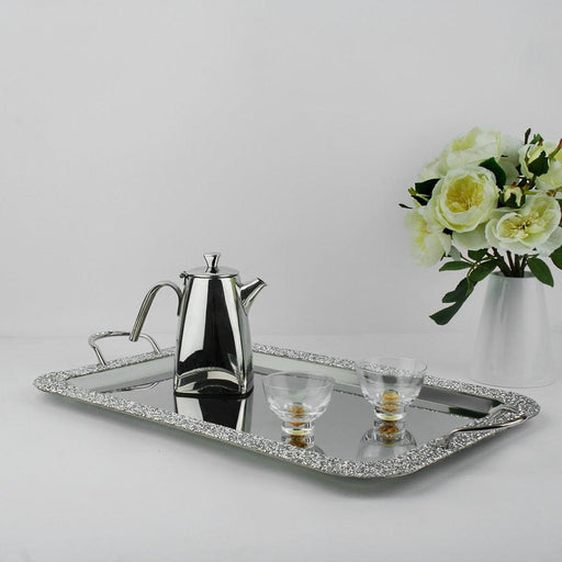 Christmas Stainless Steel Serving Tray Set - Elegant Tableware and Wedding Decor