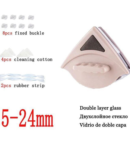 Magnetic Window Cleaning Tool with Safety Features: Achieve Crystal-Clear Double-Glazed Surfaces Effortlessly