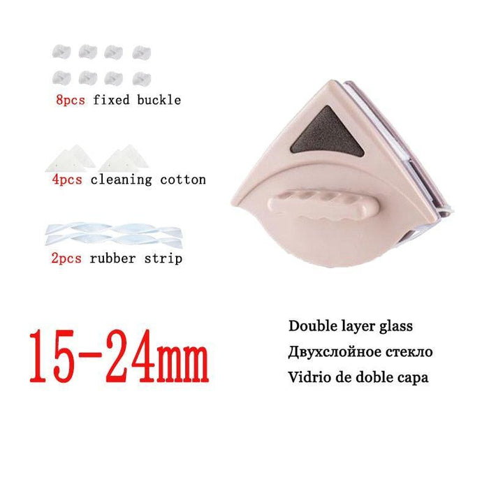 Magnetic Window Cleaning Tool with Safety Features: Achieve Crystal-Clear Double-Glazed Surfaces Effortlessly