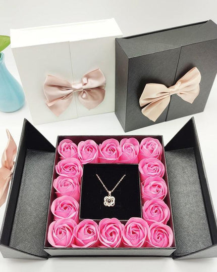 Romantic Soap Rose Gift Box - A Floral Elegance Experience