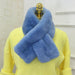 Luxurious Rex Rabbit Fur Scarf: Korean Style Winter Warmth | Genuine Leather | Double-Sided