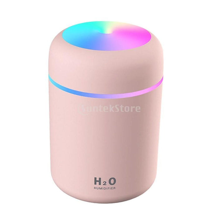 Vibrant USB Aroma Diffuser and Humidifier with Dual Mist Options and Soothing Night Light