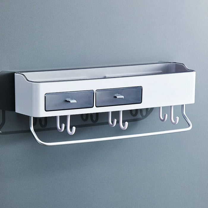 Detachable Wall-Mounted Shower Organizer with Hole-Free Installation
