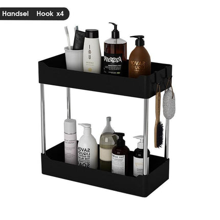 Sleek Mobile Rolling Storage Cart with Innovative Millive Wheel Design - Smart Shelving Solution