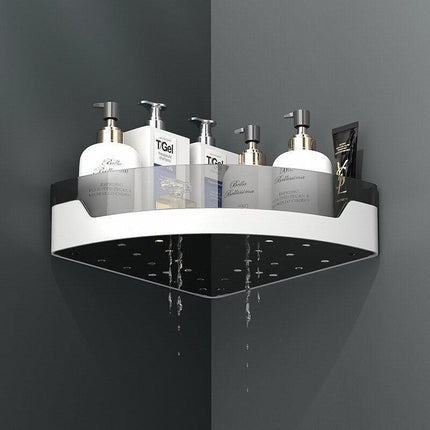 Modern Gray Nail-Free Shower Organizer for Effortless Bathroom Storage