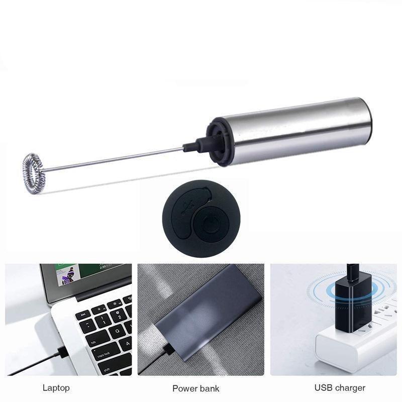 Travel-Friendly USB Milk Frother: Craft Cafe-Quality Frothed Milk Anywhere