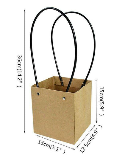 Eco-Friendly Floral Kraft Paper Gift Bag - Chic & Sustainable Gifting Solution