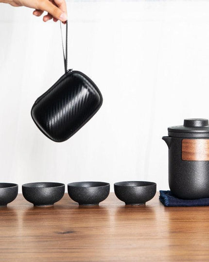 Elegant Ceramic Porcelain Kung Fu Tea Set - A Sophisticated Experience for Tea Aficionados