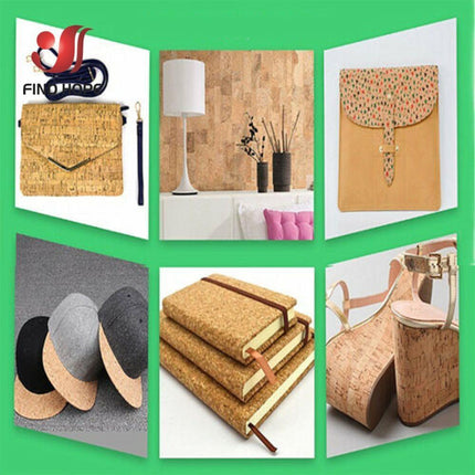 Printed Cork Leather Crafting Fabric - 20cm x 120cm for DIY Projects