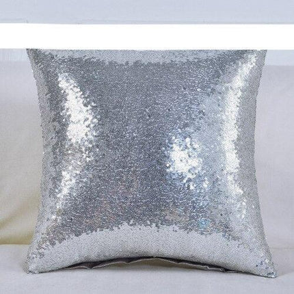 Sparkling Yellow Sequin Cushion Cover