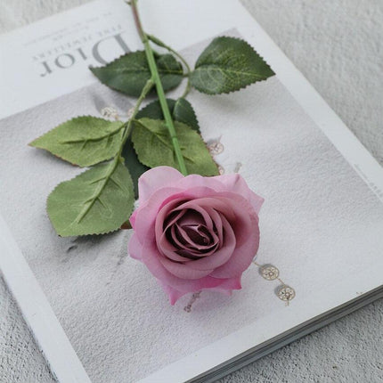 Lifelike Silk Latex Flower Bouquet - Pack of 10