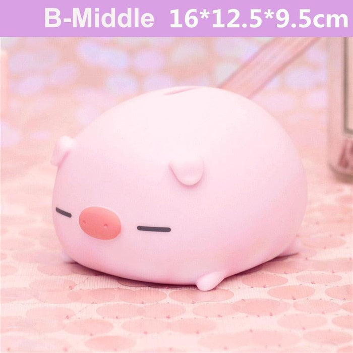 Adorable Piggy Bank - Cartoon Pig Money Saver Box