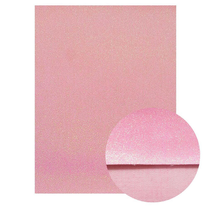 Chunky Pink Glitter Faux Leather Sheets - Creative Crafters' Essential