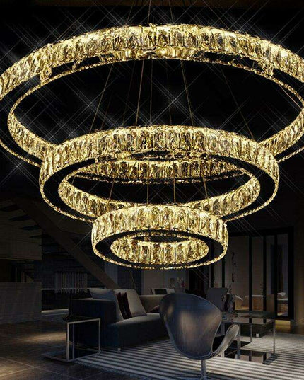Crystal Elegance: Illuminate Your Living Spaces with Opulent LED Chandelier